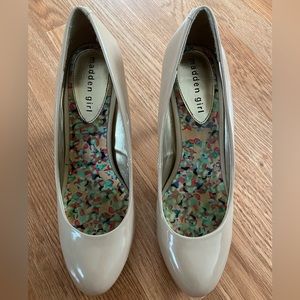 Madden Girl Cream Heels